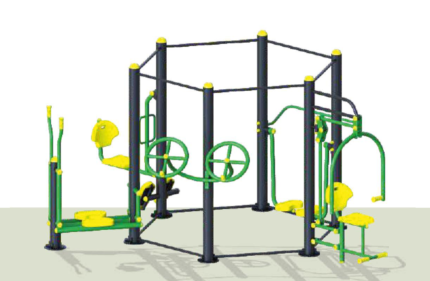 Hexagonal Multi Activity Gym Station - MGS01
