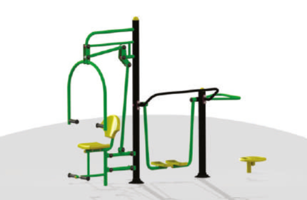 Chest Press Cum Air Walker Cum Twister - GE38